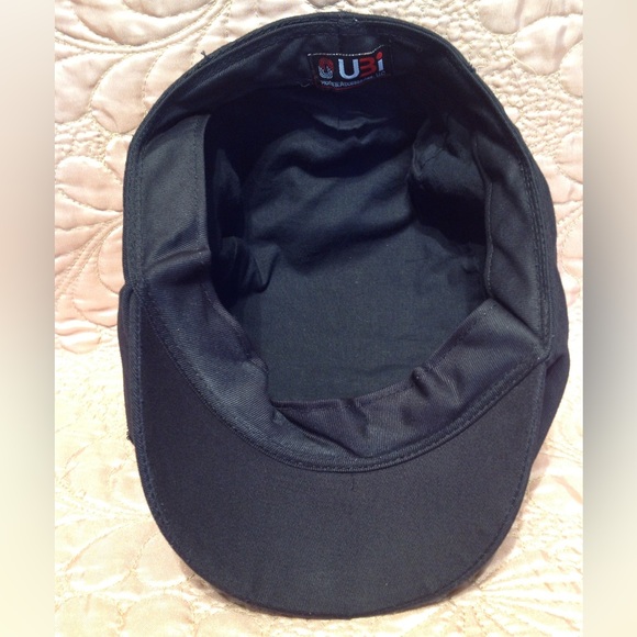 Y2K UBi Crystal Burnout Velvet Floral Flat Cap Black - Picture 4 of 7